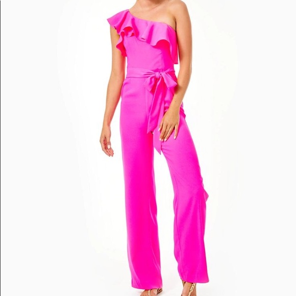 Lilly Pulitzer Pants - Lilly Pulitzer Lyra One Shoulder Jumpsuit